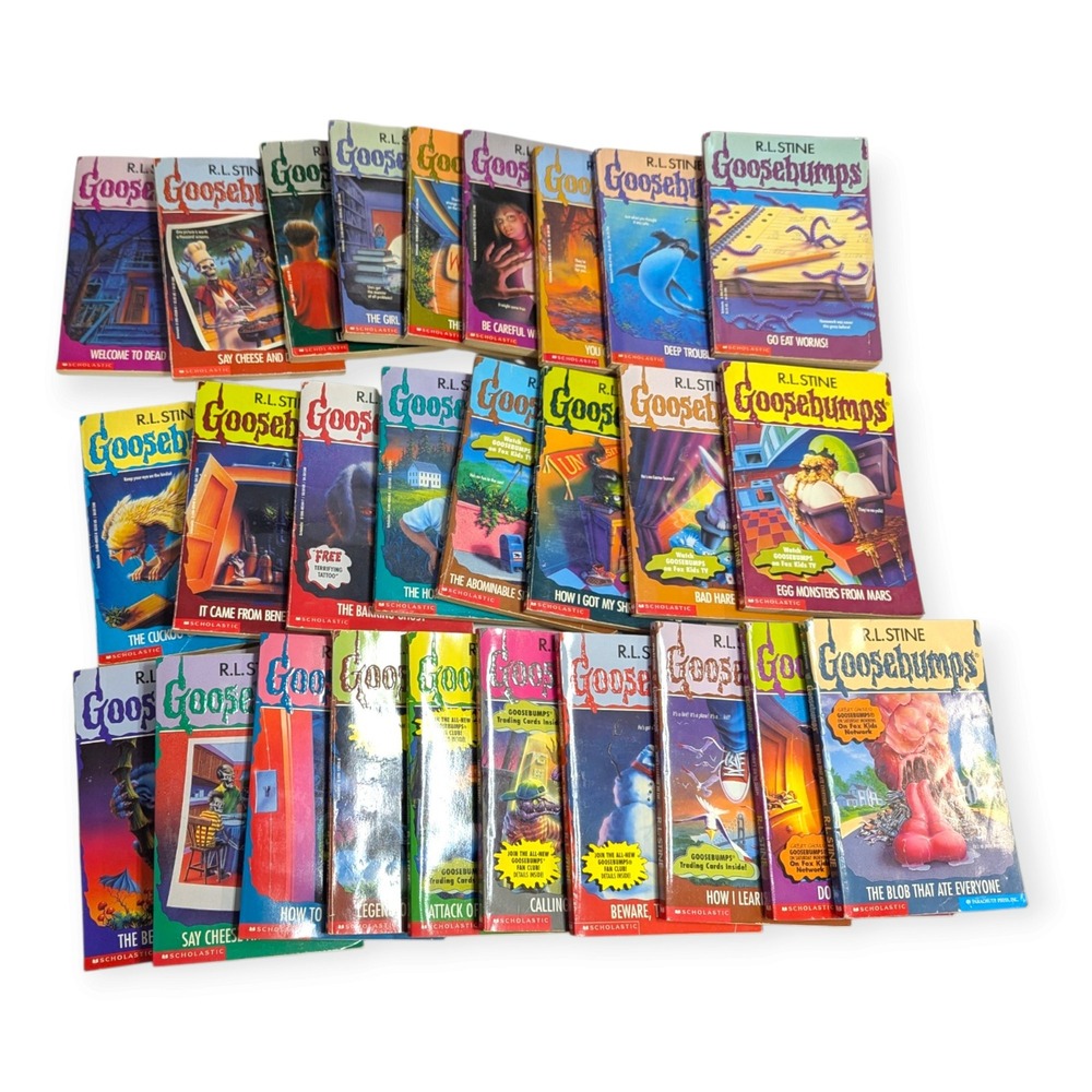 Goosebumps Books Lot of 27 R.L. Stine Scholastic Apple Fiction Paperbacks 90s